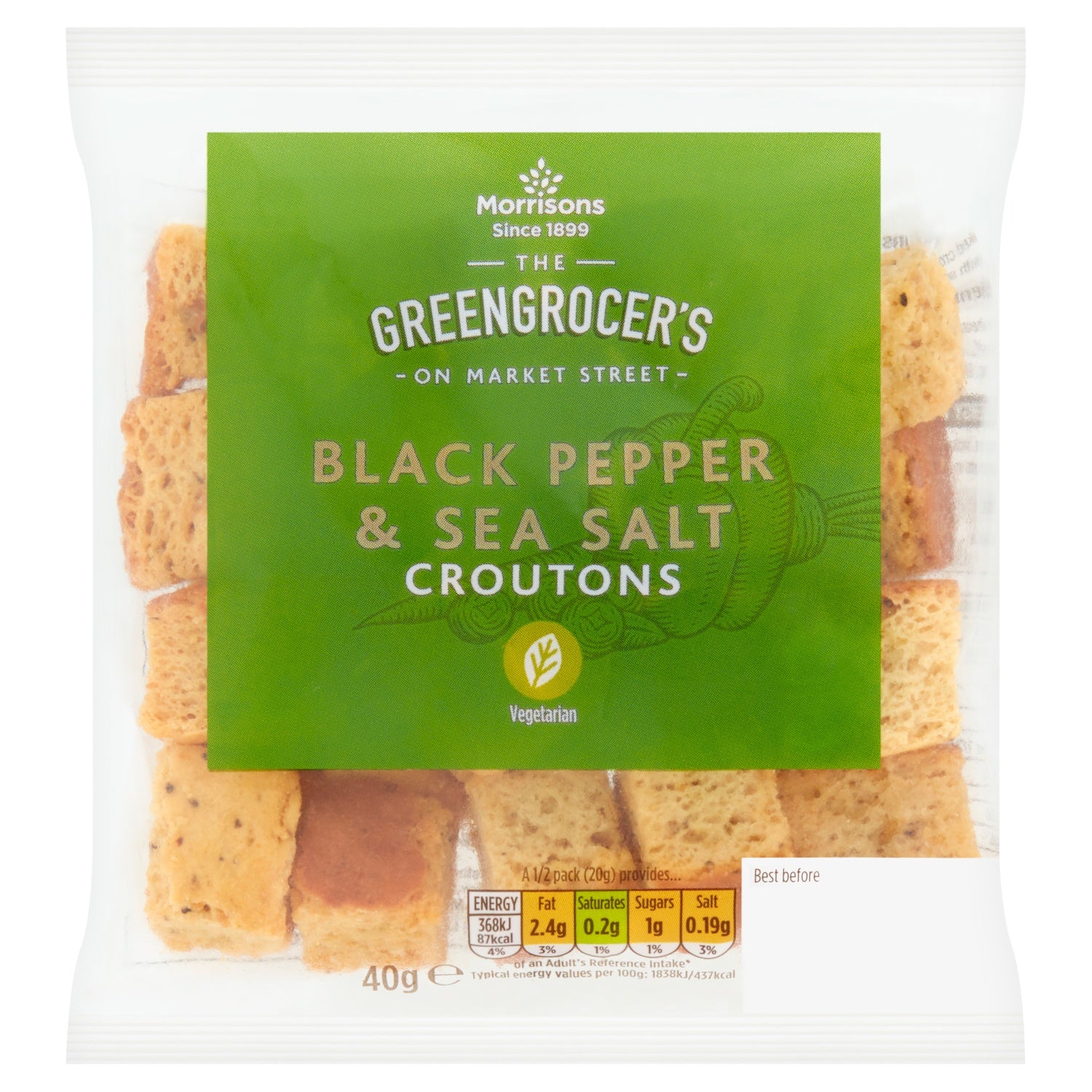 Morrisons Black Pepper Croutons 40g