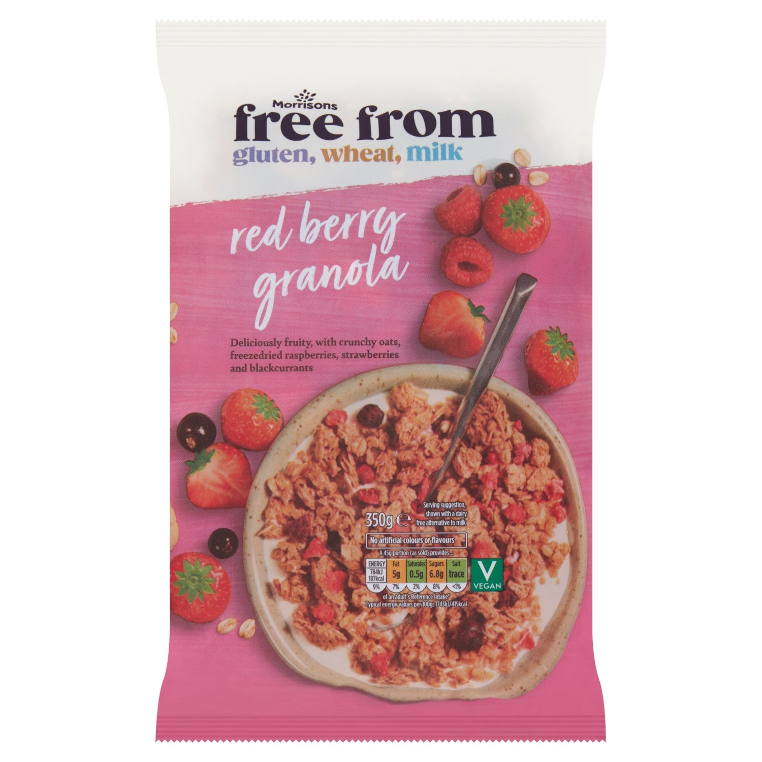 Morrisons Free From Red Berry Granola 350g