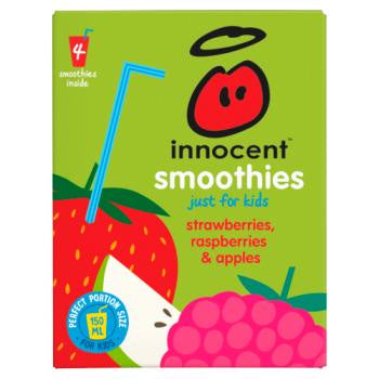 Innocent Smoothies Kids Strawberry Blackberry Raspberry 4 x 150ml