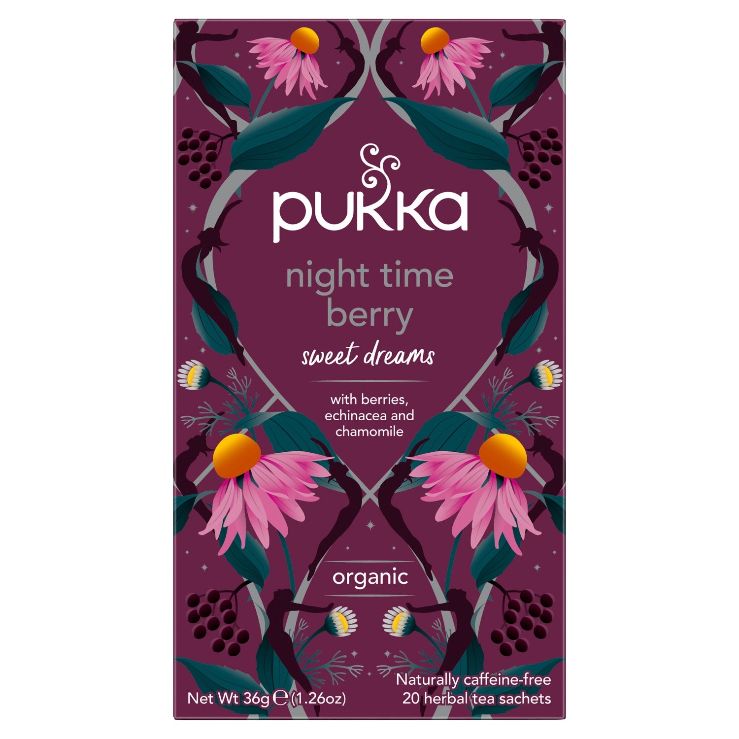 Pukka Night Time Berry Organic 20 Tea Sachets 36G