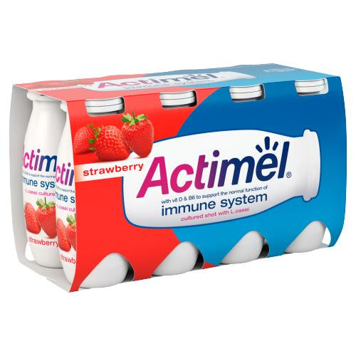 Actimel Strawberry Yogurt Drink 8pk