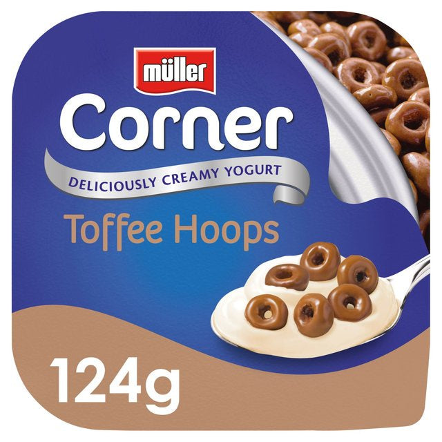 Muller Corner Toffee Hoops 124g
