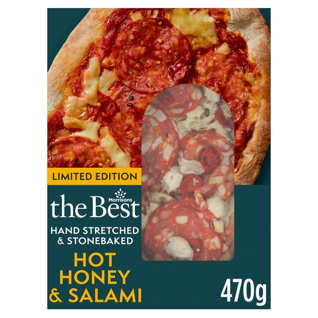 Morrisons The Best Hot Honey Salami Pizza Limited Edition 470G