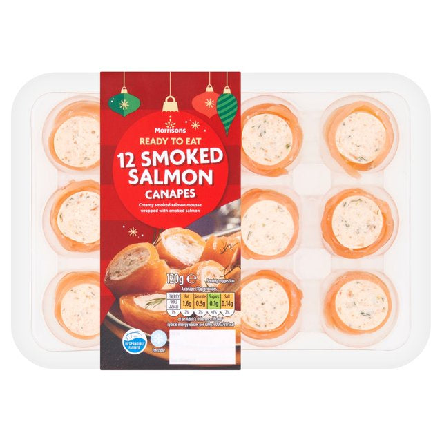 Morrisons Market Street Smoked Salmon Canapes 120G
