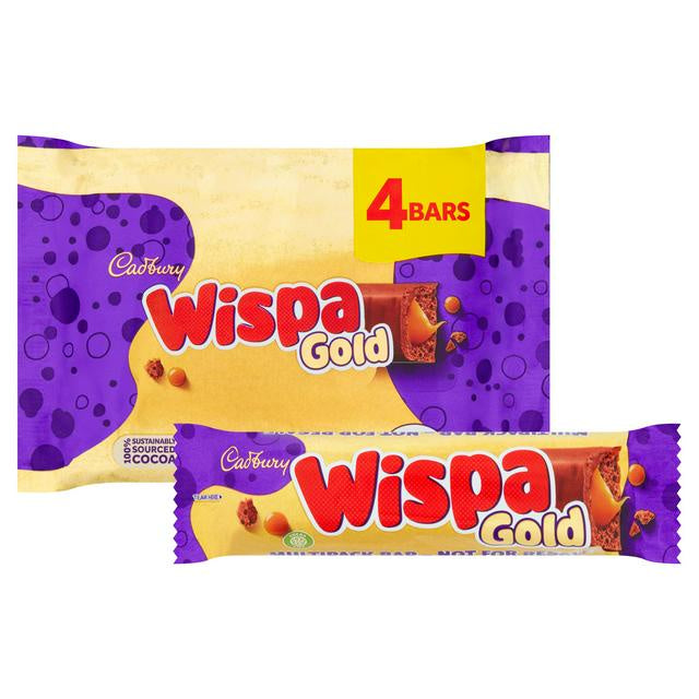 Cadbury Wispa Gold 4 Bars 153.2g