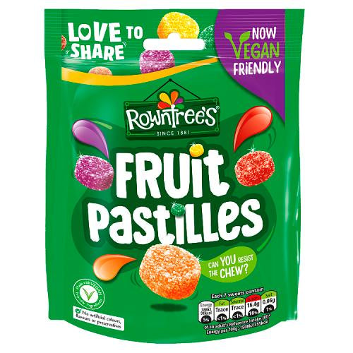 Rowntrees Fruit Pastilles Vegan 143g