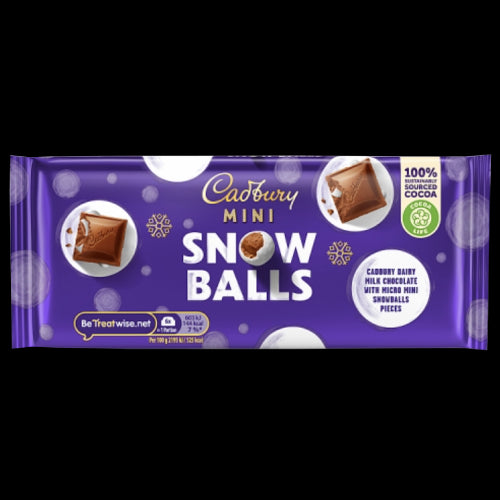 Cadbury Mini Snowballs Bar 110g