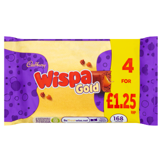 Cadbury Wispa Gold 4pk 134g PM £1.25