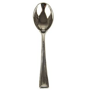 Papstar Miniature Silver Spoons 50pk