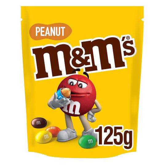 M&Ms Pouch Peanut 125g