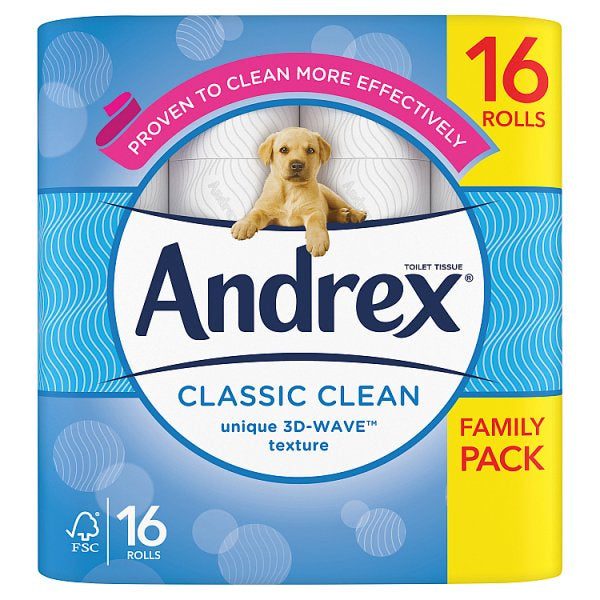 Andrex Classic Clean Toilet Tissue 16Roll