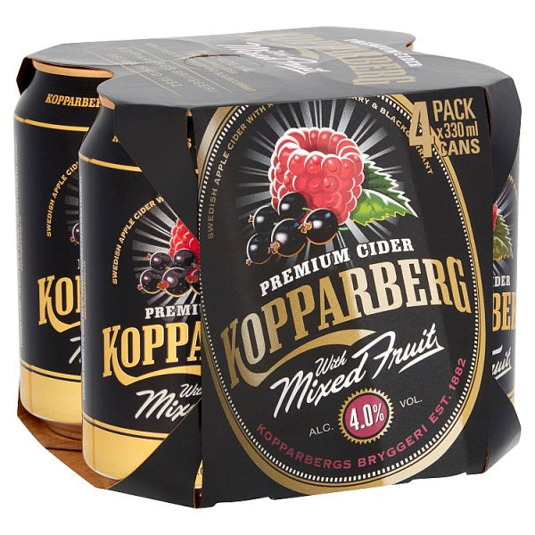 Kopparberg With Mixed Fruits 4 X 330ml 4%