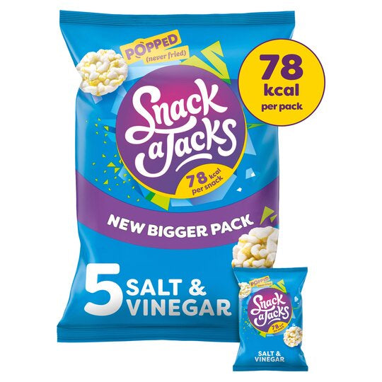 Snack a Jacks Salt & Vinegar Multipack Rice Cakes 5pck