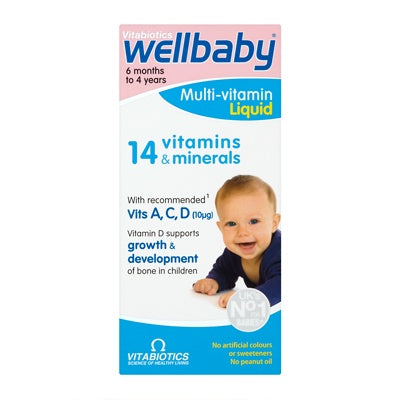 Vitabiotics Wellbaby 6 Months - 4 Years Liquid 150ml