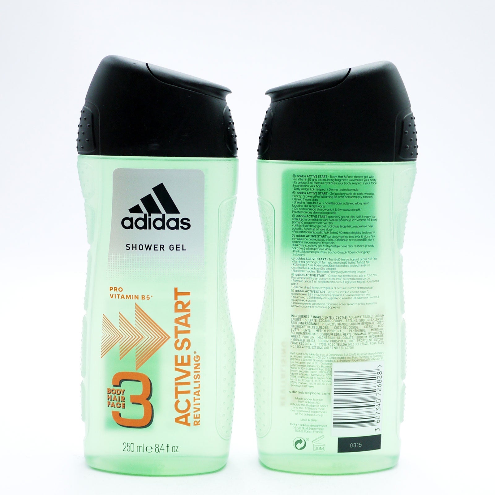 Adidas Shower Gel Active Start Revitalising 250ml