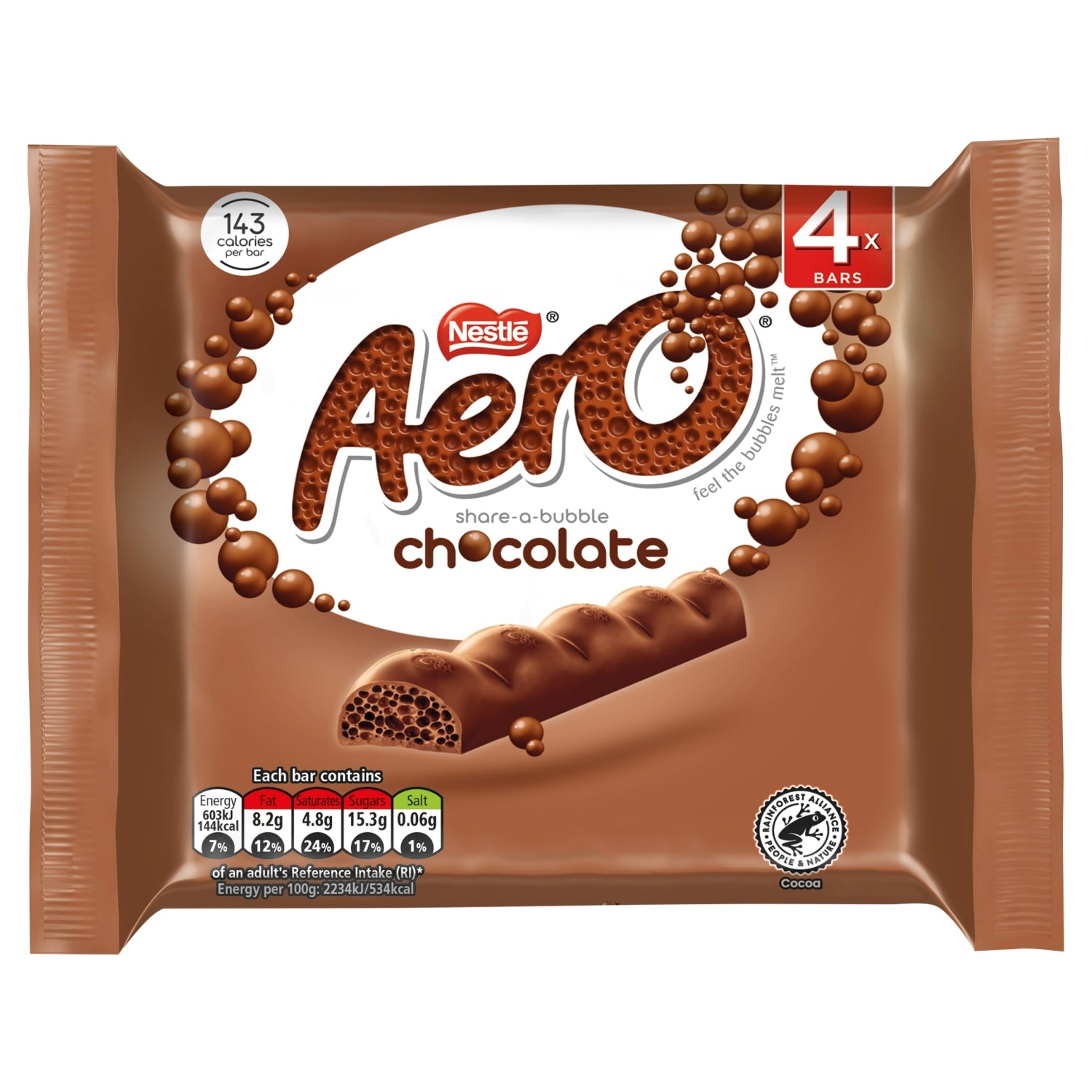 Aero Milk Chocolate Multipack 4 x 27g