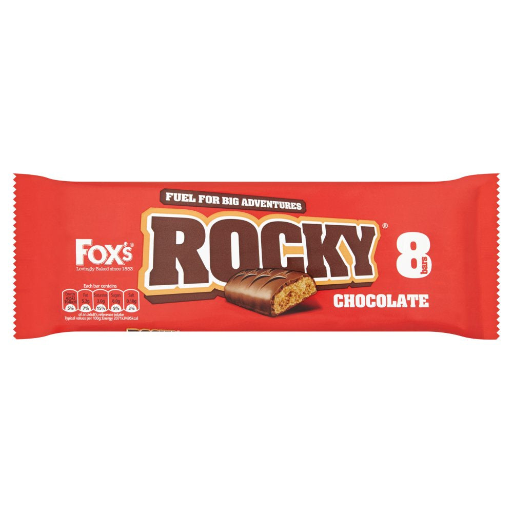 Foxs Rocky Chocolate 8 Bars 168g