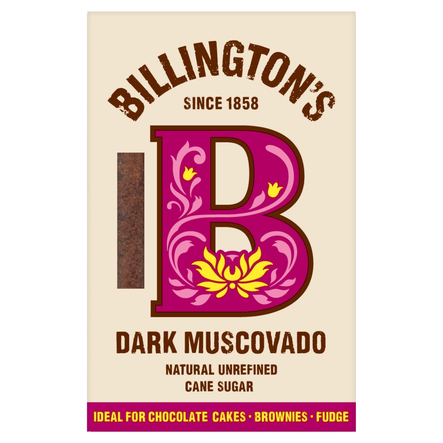 Billingtons Dark Muscovado Natural Unrefined Cane Sugar 500g
