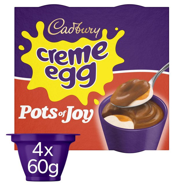Cadbury Pots Of Joy Chocolate Dessert Limited Edition 4 X 60g