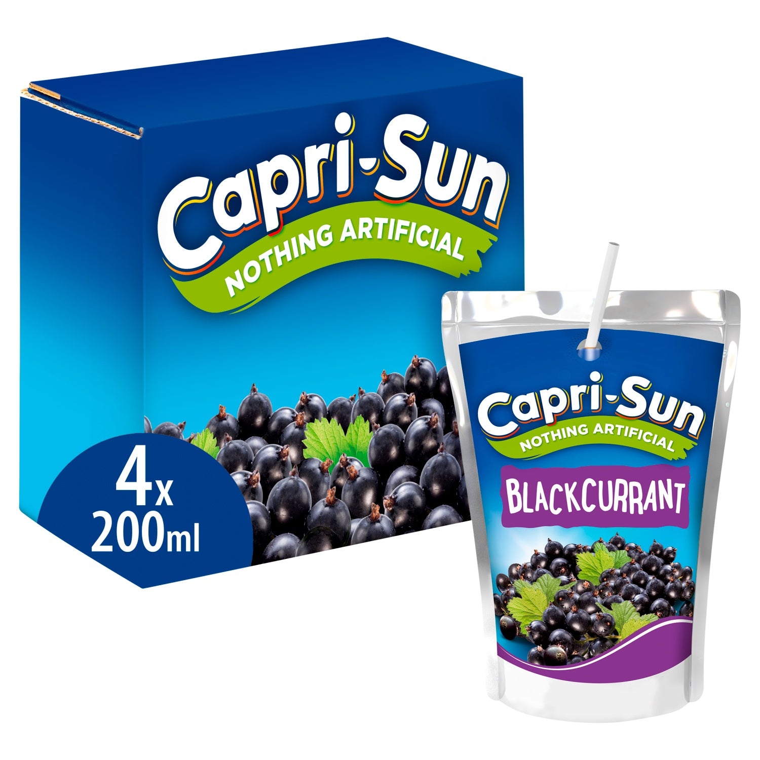 Capri Sun Limited Edition Blackcurrant 4 x 200ml