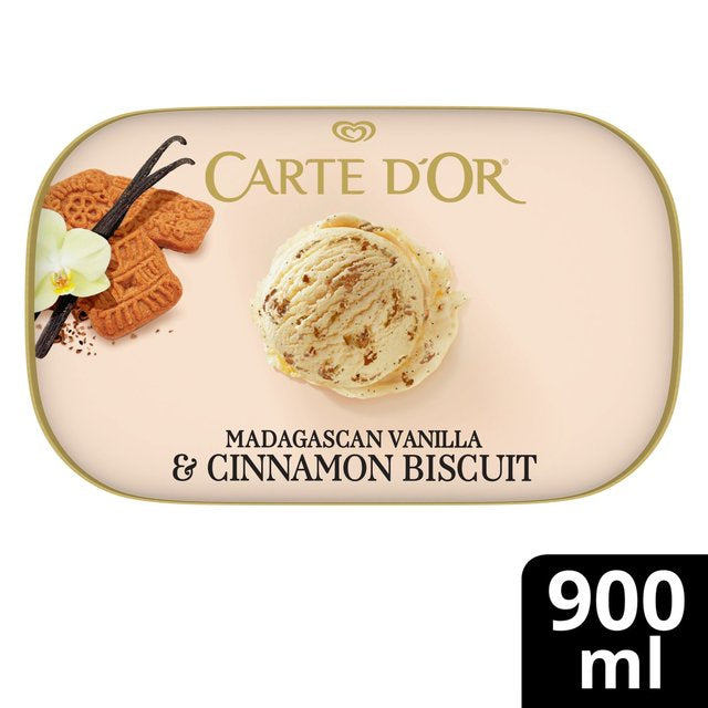 Carte Dor Vanilla Cinnamon Biscuit Ice Cream 900ml