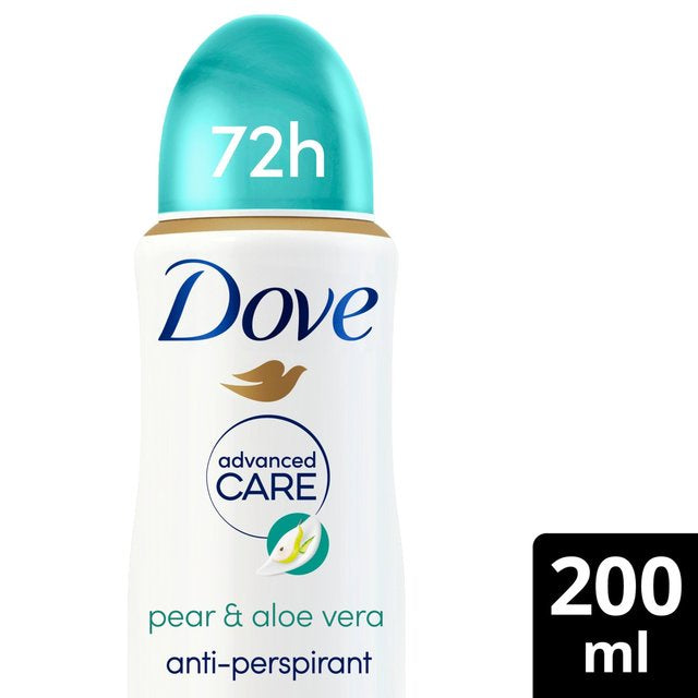 Dove Advanced Anti-Perspirant Deodorant Pear & Aloe Vera 200ml