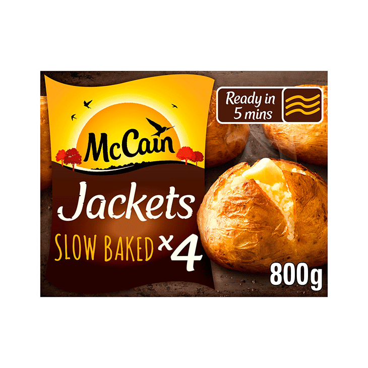 McCain 4 Jacket Potatoes 800g