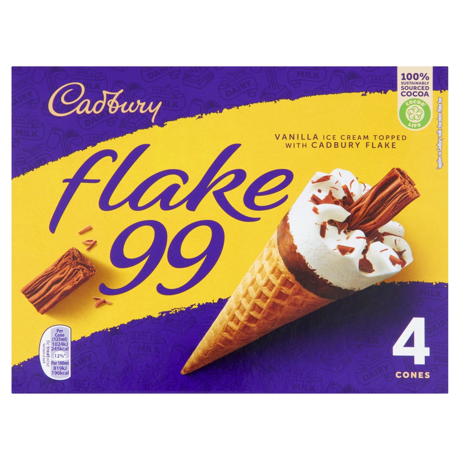 Cadbury Flake 99 Cones 4S