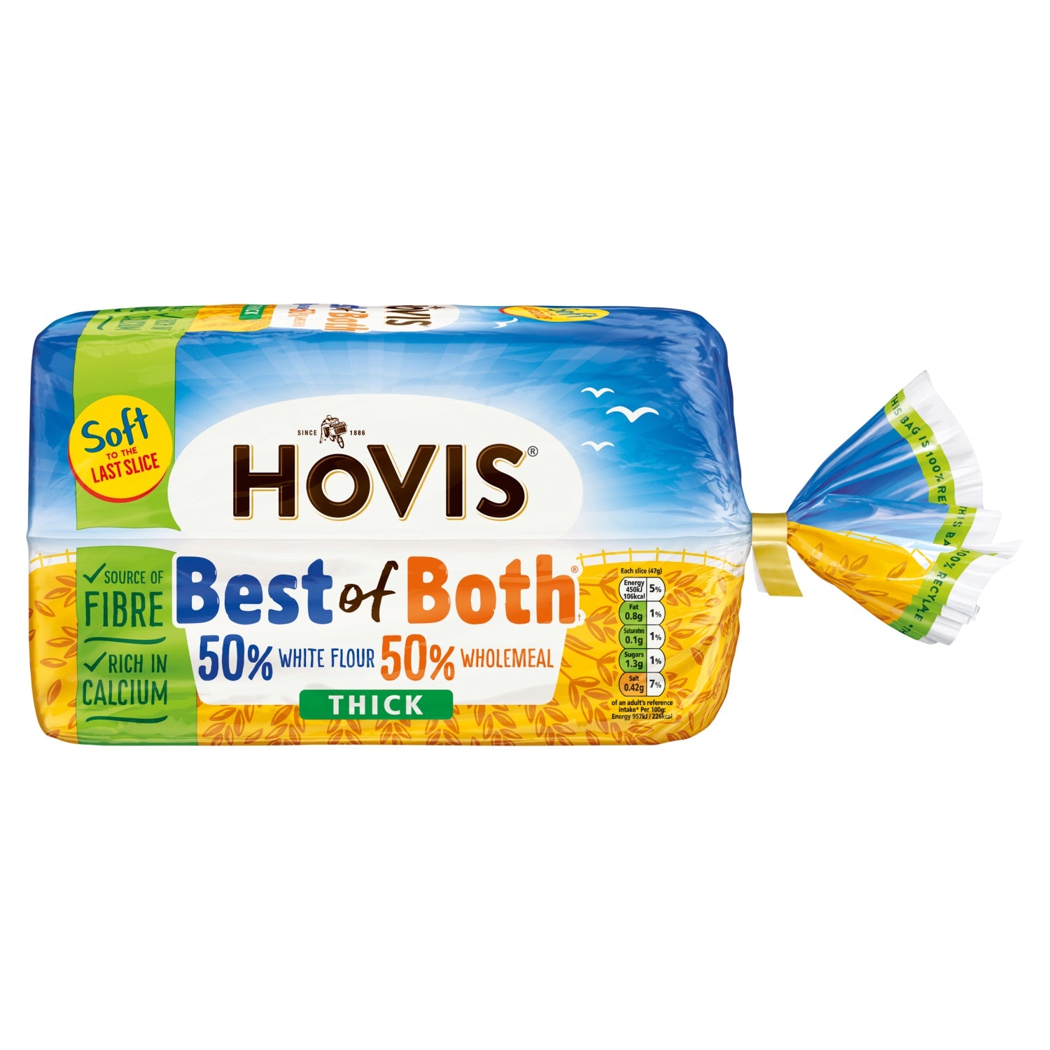 Hovis Best Of Both Thick 750g