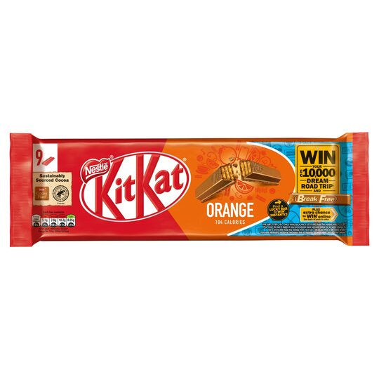 Kit Kat Orange 9 Bars 186.3g