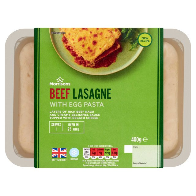 Morrisons Beef Lasagne Italian 400g