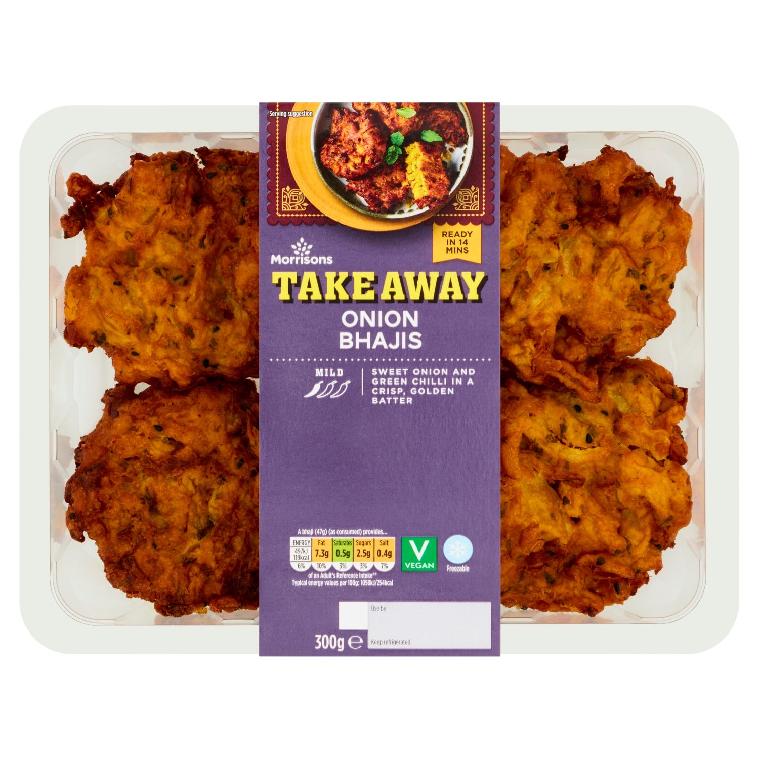 Morrisons Indian Takeaway Onion Bhaji 300g