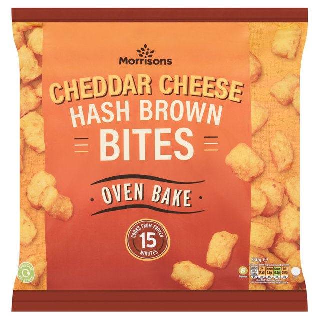 Morrisons Cheddar Cheese Hash Brown Bites 550g