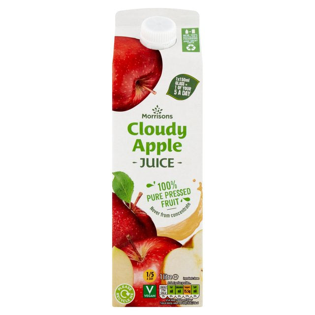 Morrisons 100% Cloudy Apple 1L