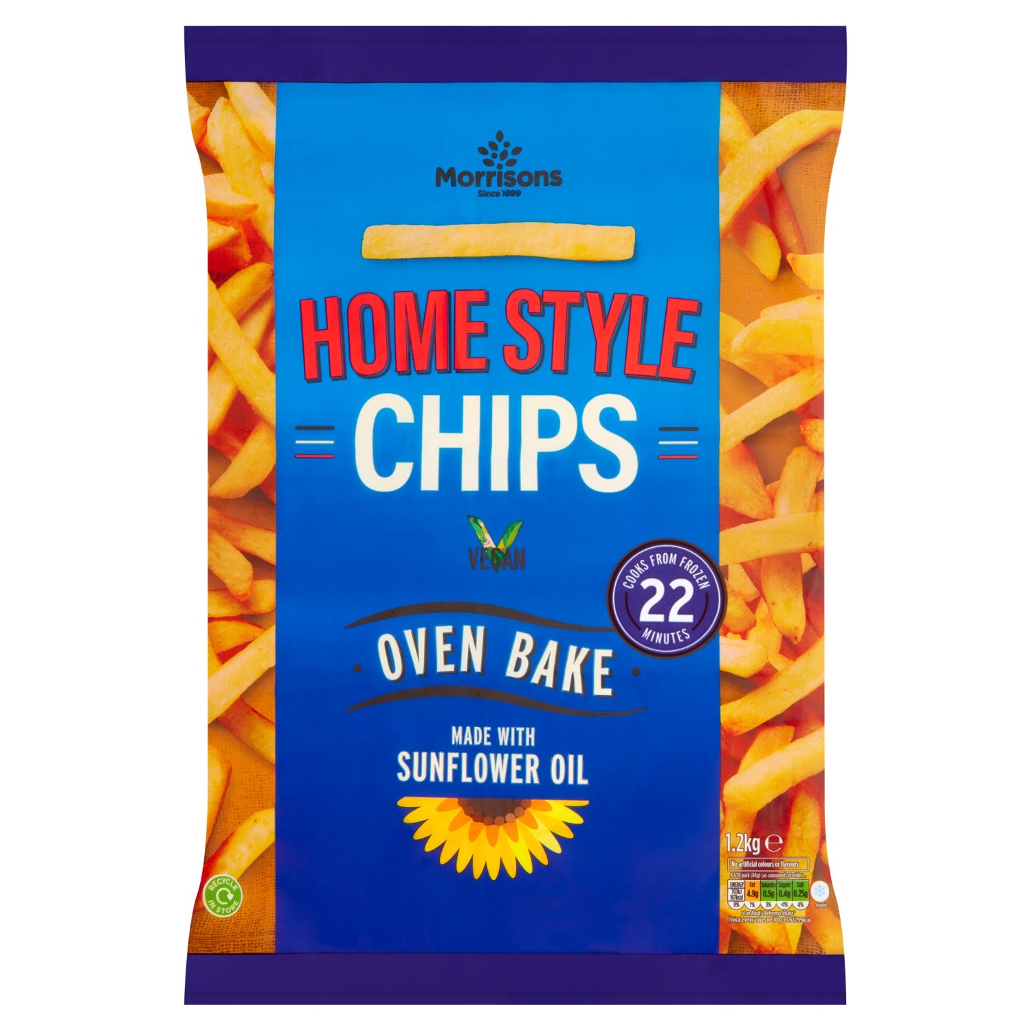 Morrisons Homestyle Chips 1.2Kg