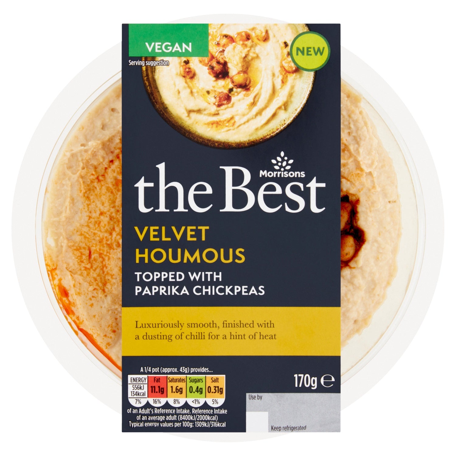 Morrisons The Best Houmous With Chickpea Paprika 170g