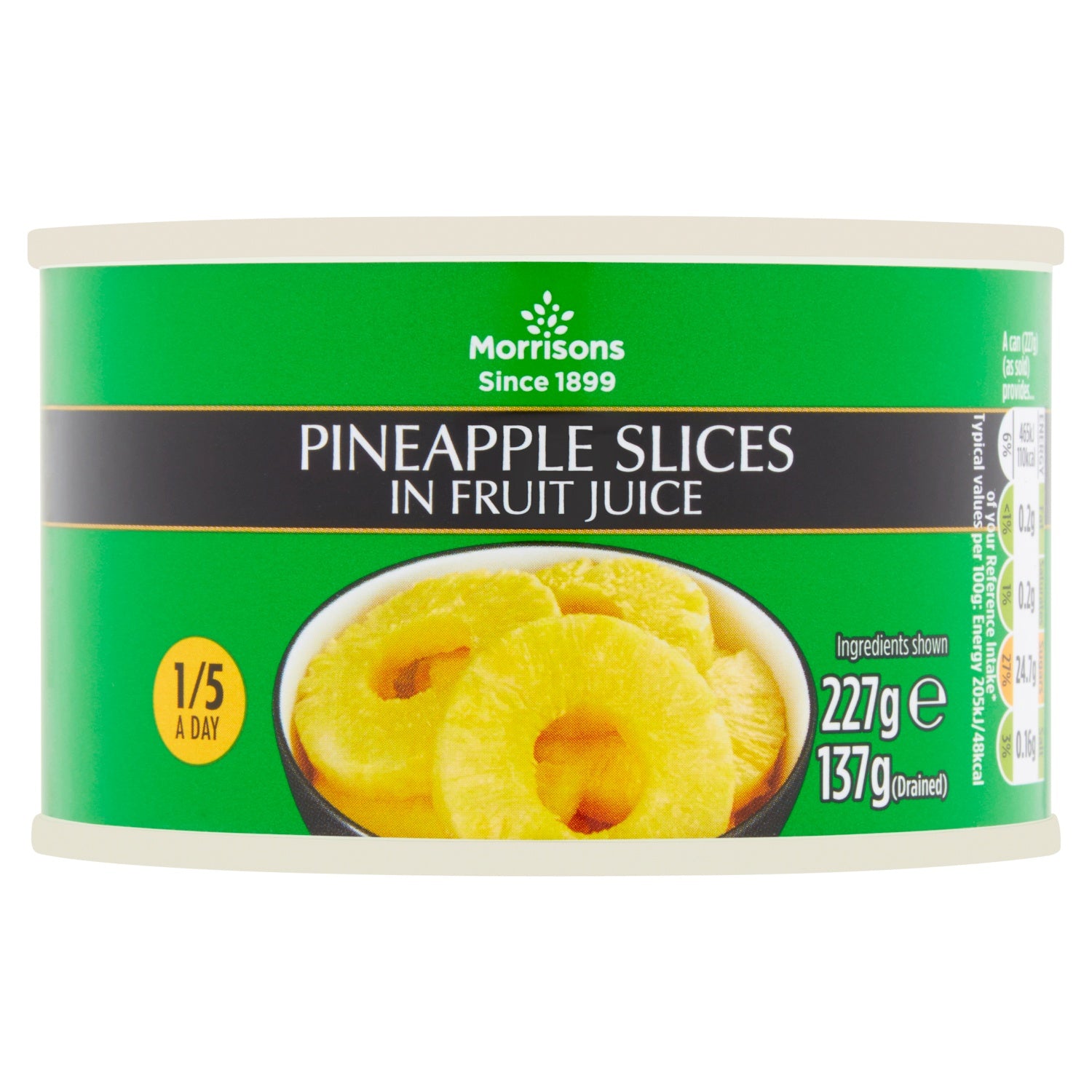 Morrisons Pineapple Slices In Juice 227g