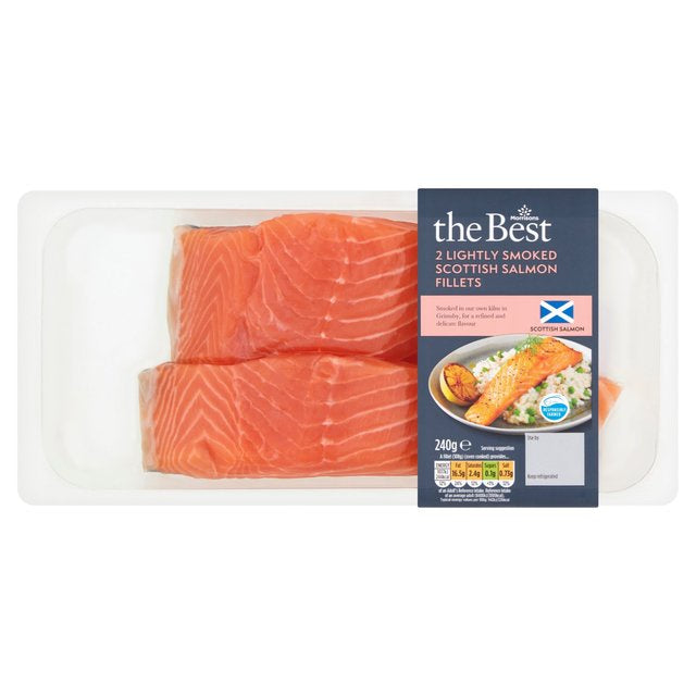 Morrisons The Best Lightly Smoked Scottish Salmon Portions 240g