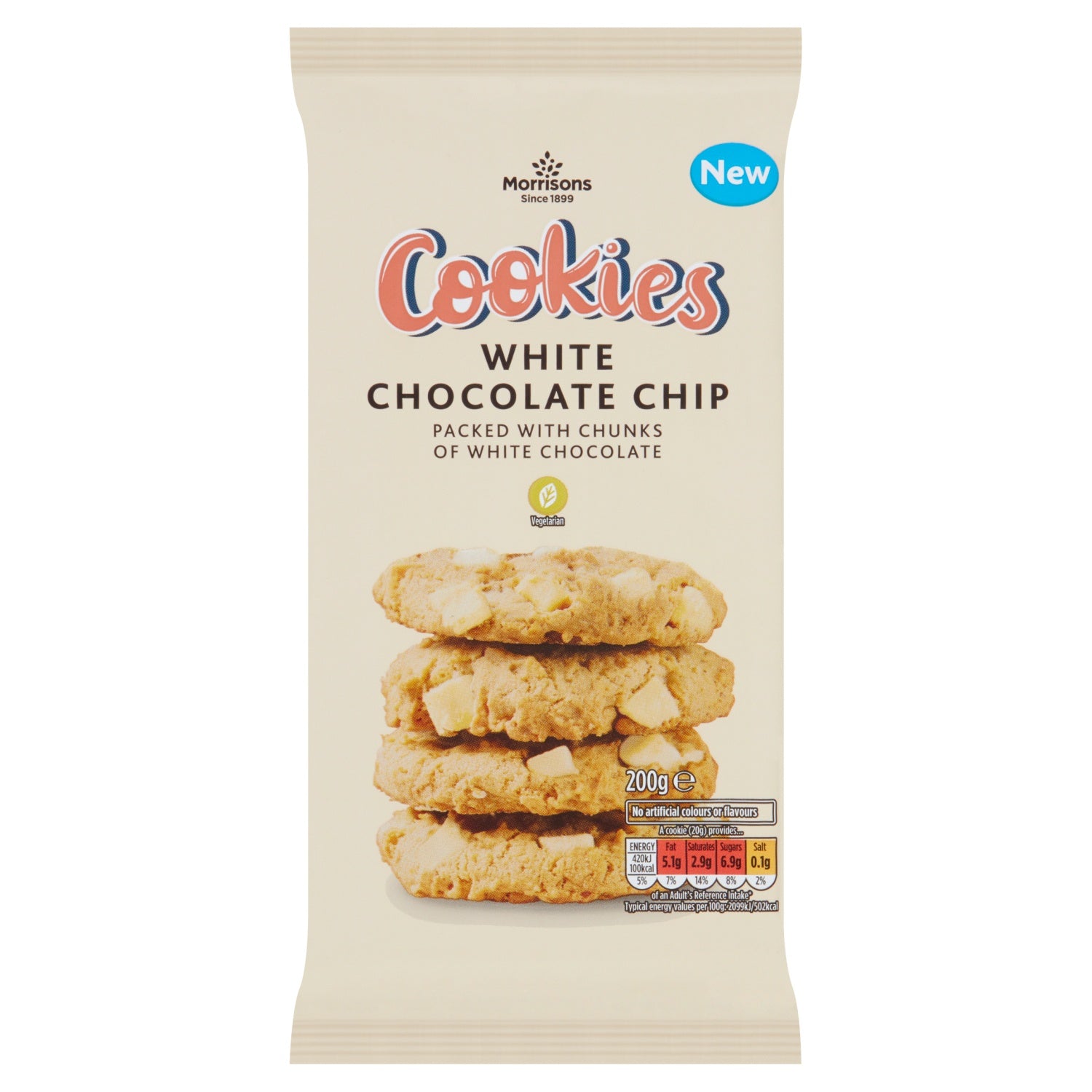 Morrisons White Chocolate Chip Cookies