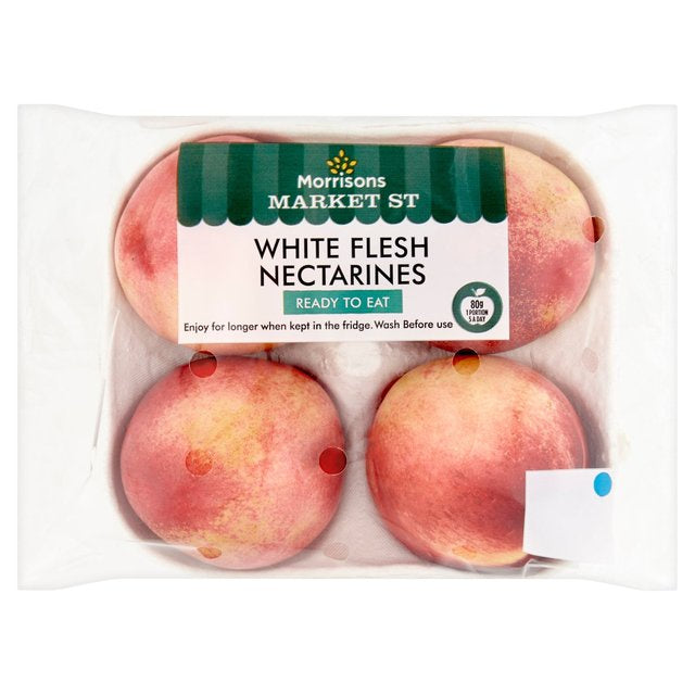 Morrisons Ready To Eat White Flesh Nectarines 4Pk