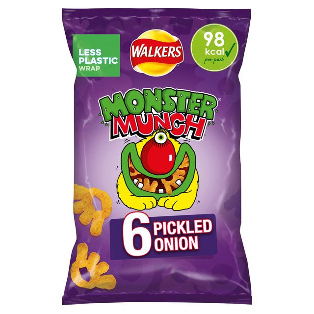 Walkers Monster Munch Pickled Onion 6 pack