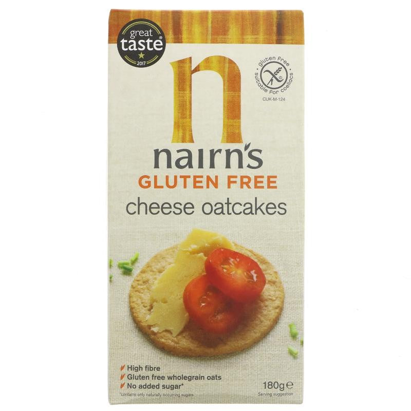 Nairns Gluten Free Chese Oatcakes 180g