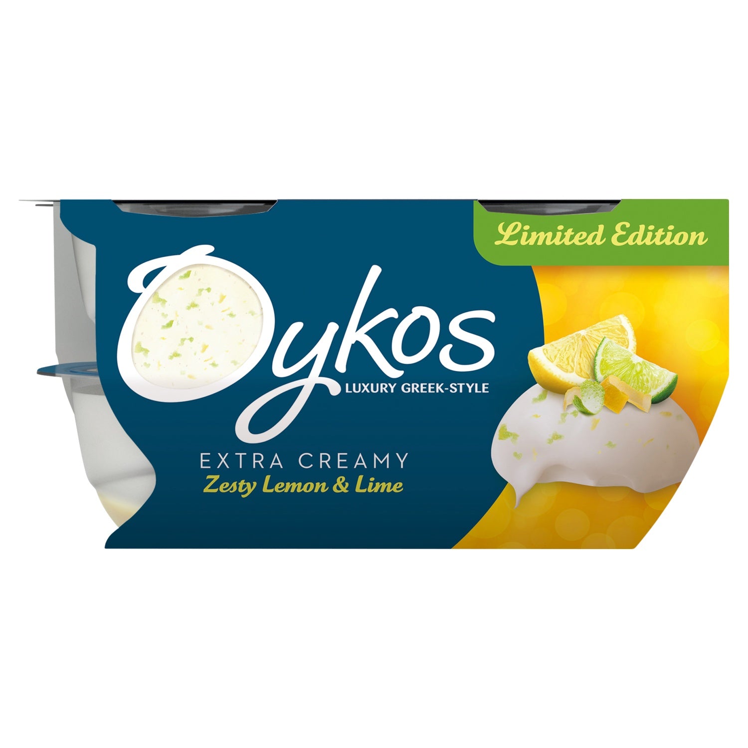 Oykos Luxury Greek Lemon & Lime Yogurt 4 x 110g