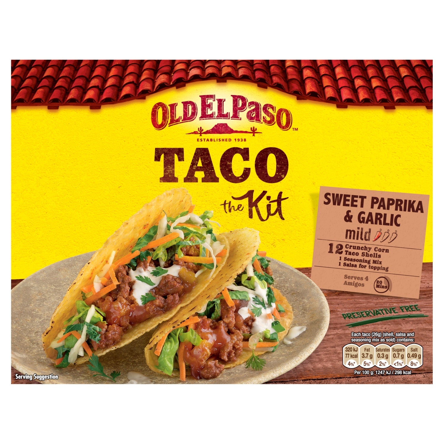 Old El Paso Taco Kit 308g