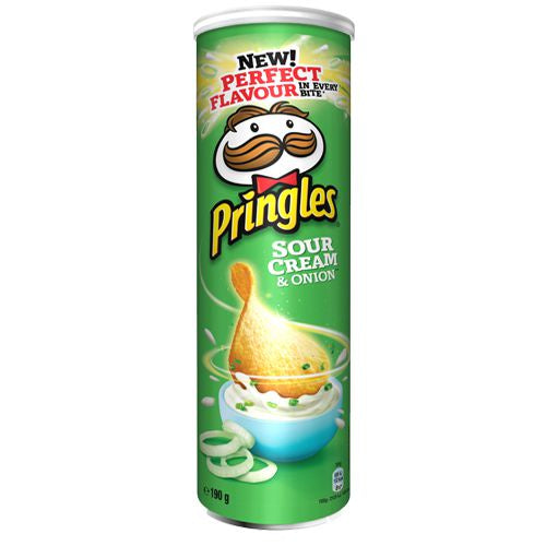 Pringles Sour Cream and Onion Crisps 165g