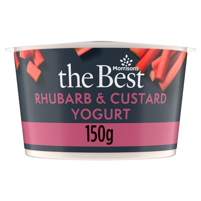 Morrisons The Best Rhubarb And Custard Yogurt 150g