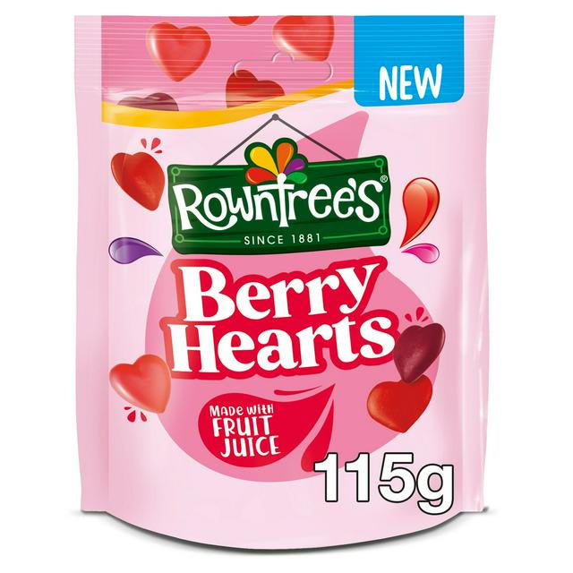 Rowntrees Berry Hearts 115g