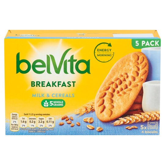 Belvita Breakfast Milk & Cereals 5 x 11.25g